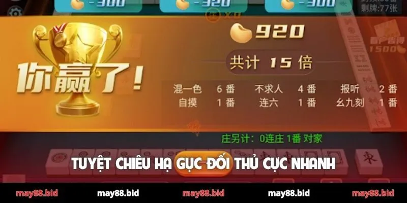 Tuyệt chiêu hạ gục đối thủ cực nhanh